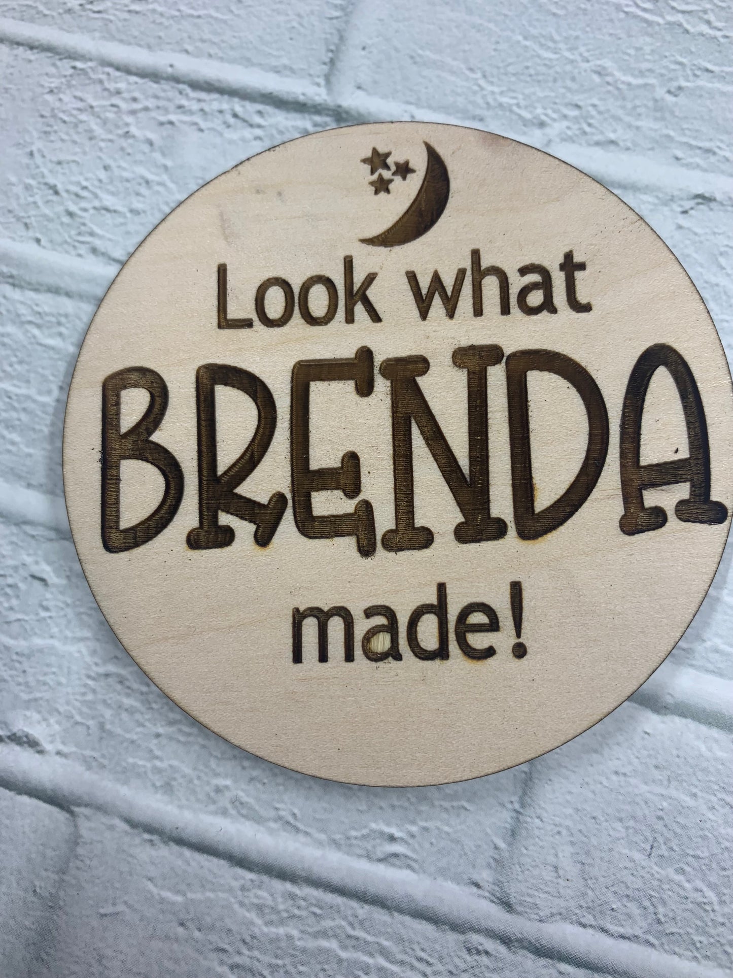 Look what I made wood magnet ⎮Fridge magnet ⎮ Child art display