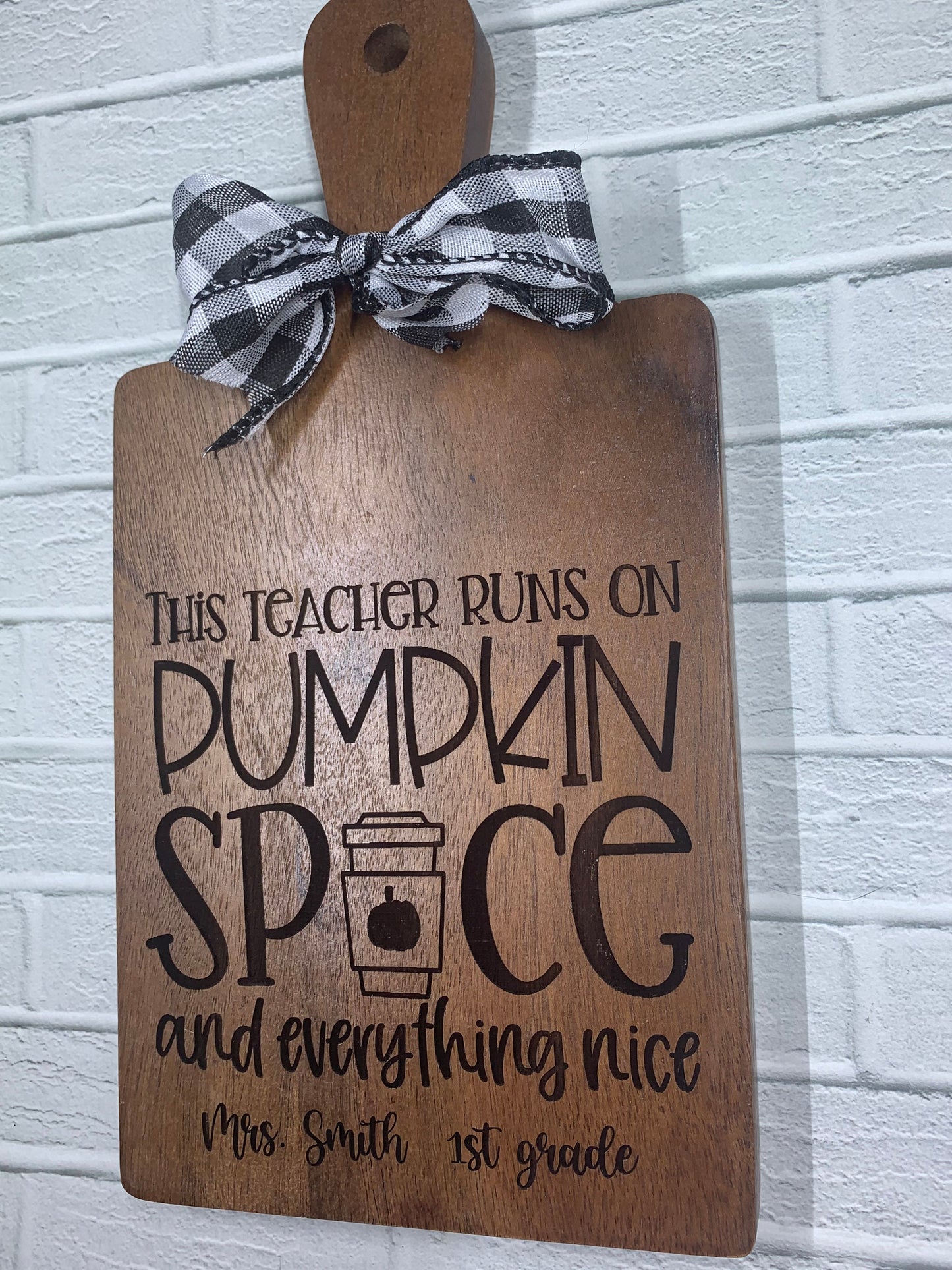 Mini Personalized Cheese Board, Fall Teacher Gifts, Teacher appreciation