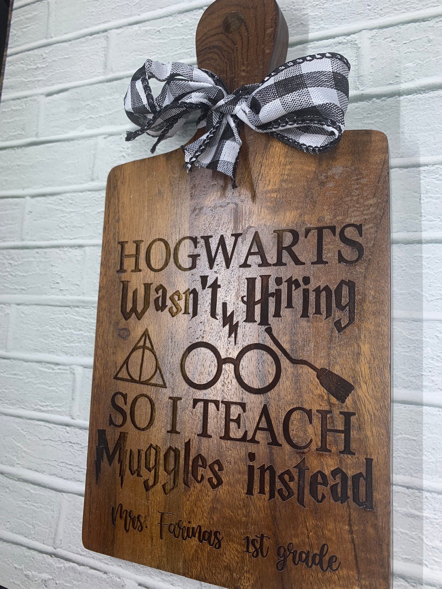 Mini Personalized Cheese Board, Harry Potter Teacher Gifts, Teacher appreciation