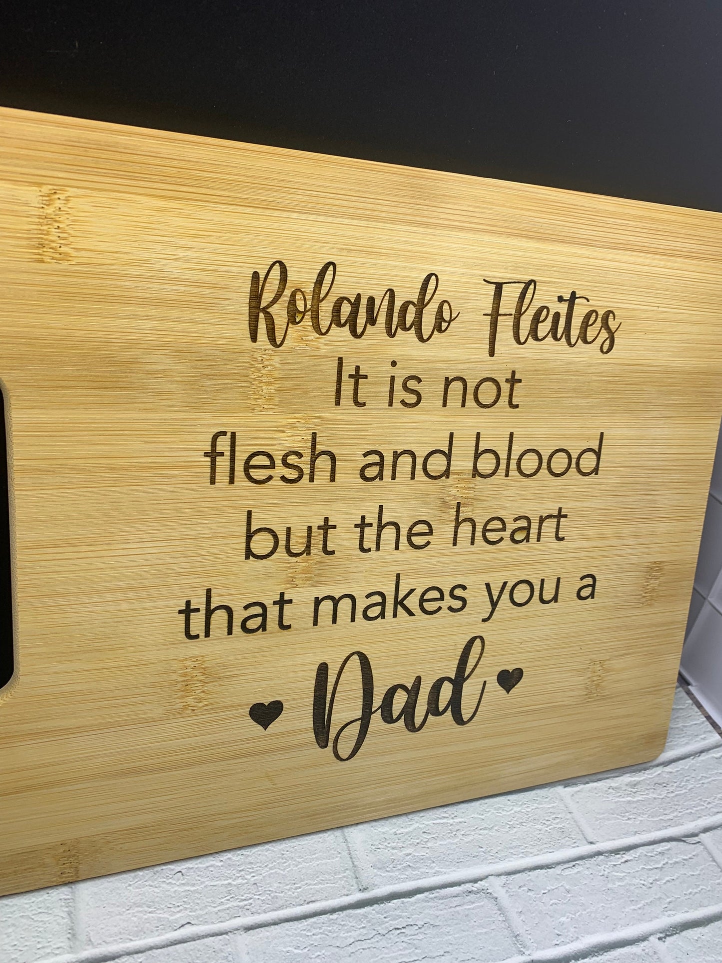 Personalized cutting board ⎮ engraved cutting board ⎮ Personalized gifts ⎮ Gifts for stepdad ⎮ Dad Gifts ⎮
