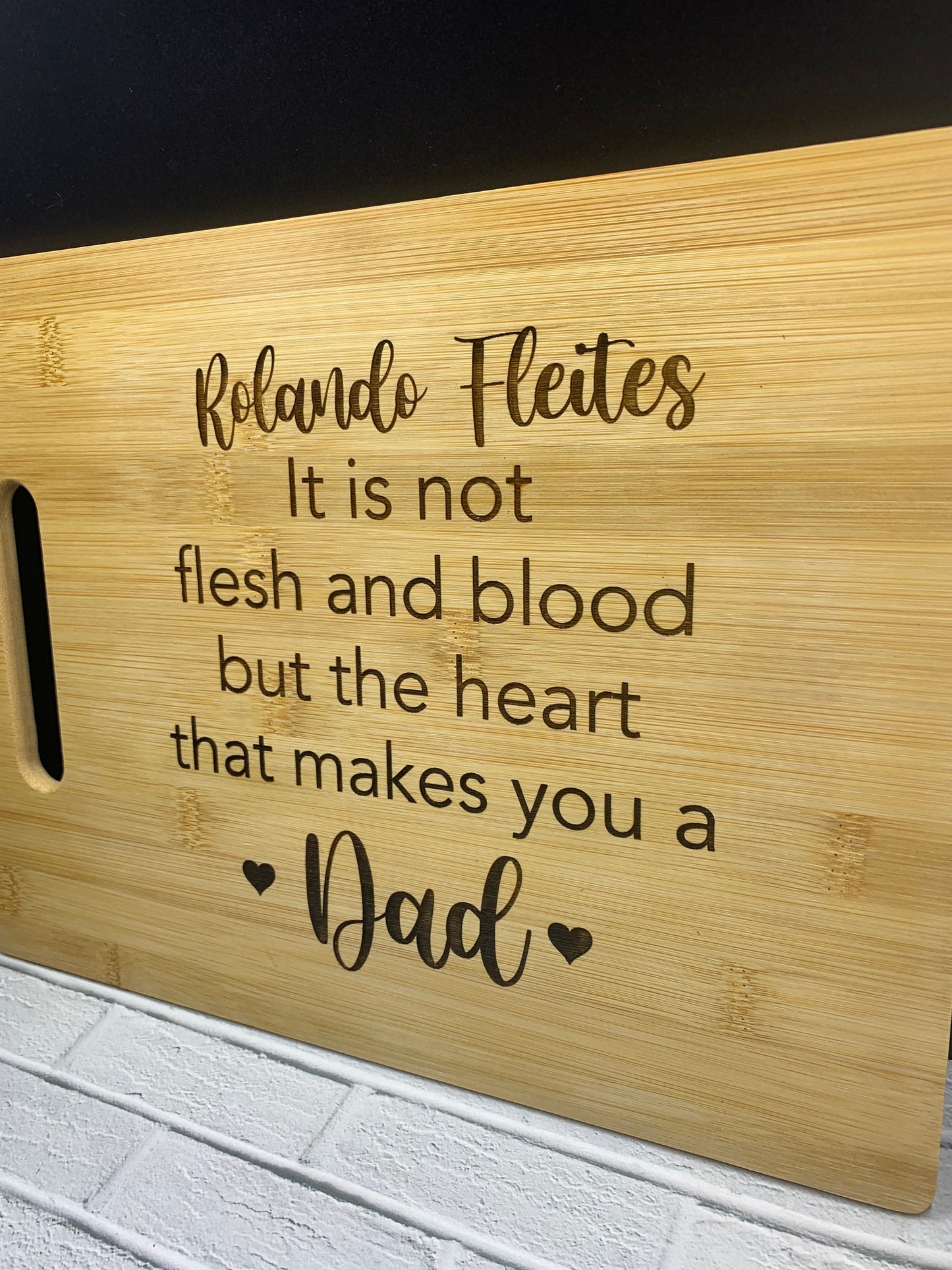 Personalized cutting board ⎮ engraved cutting board ⎮ Personalized gifts ⎮ Gifts for stepdad ⎮ Dad Gifts ⎮