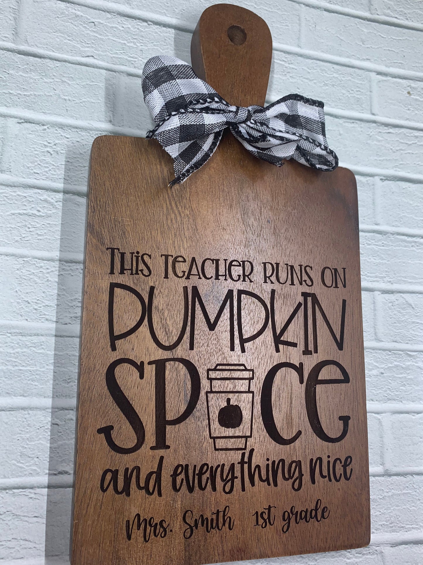 Mini Personalized Cheese Board, Fall Teacher Gifts, Teacher appreciation
