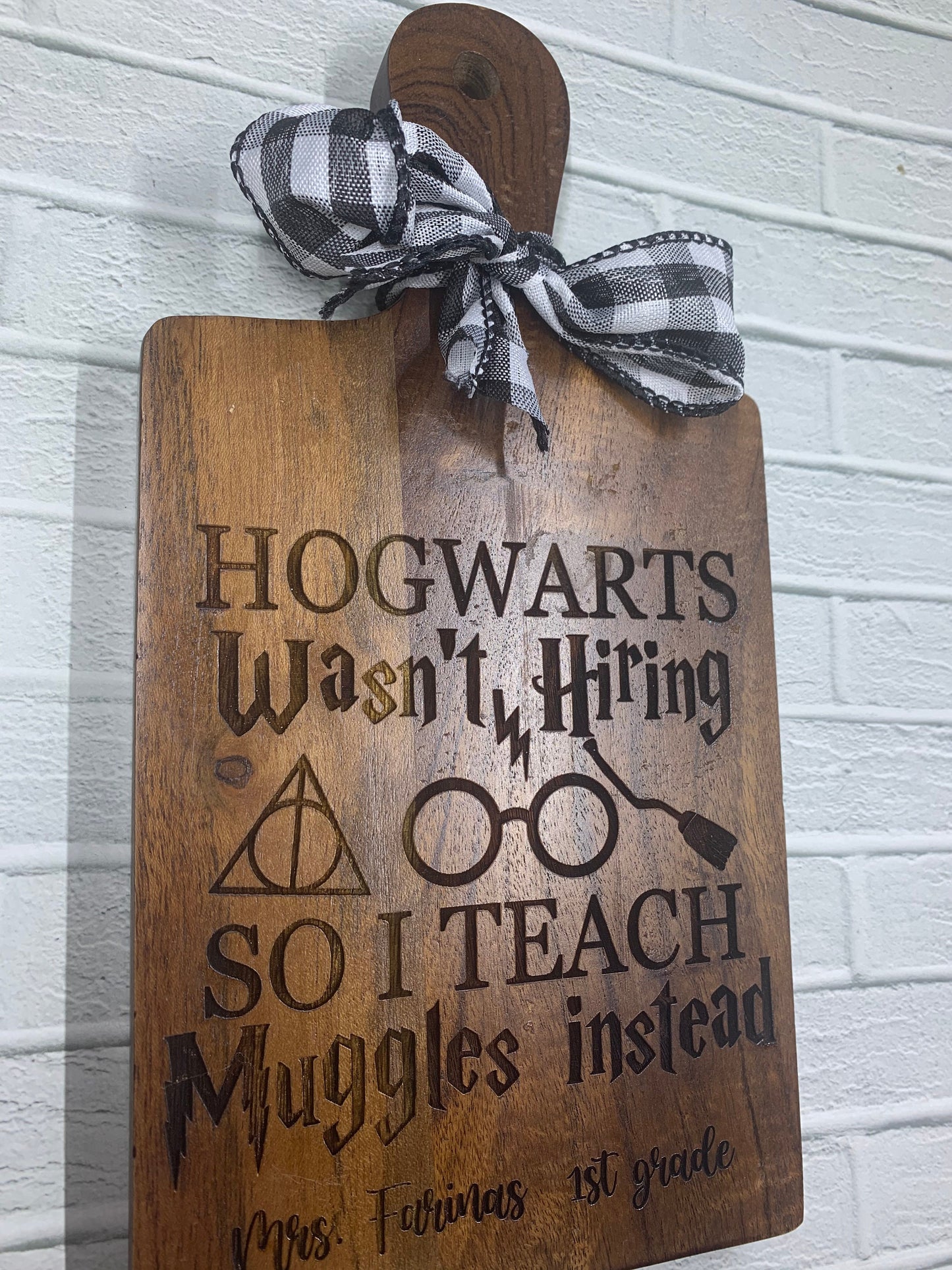 Mini Personalized Cheese Board, Harry Potter Teacher Gifts, Teacher appreciation