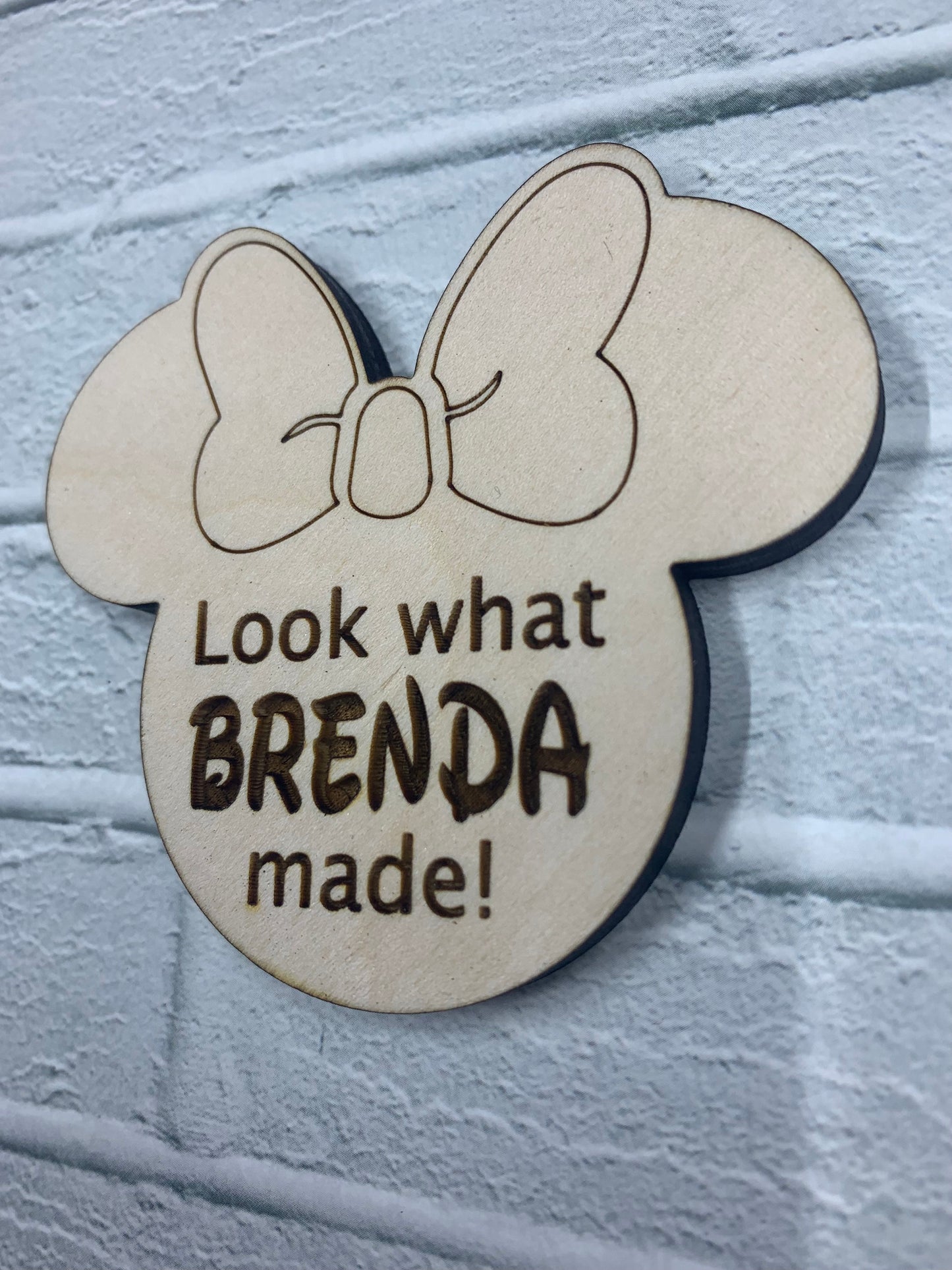 Mickey Minnie Fridge Magnets ⎮Look what I made wood magnet ⎮Fridge magnet ⎮ Child art display ⎮Stocking stuffer