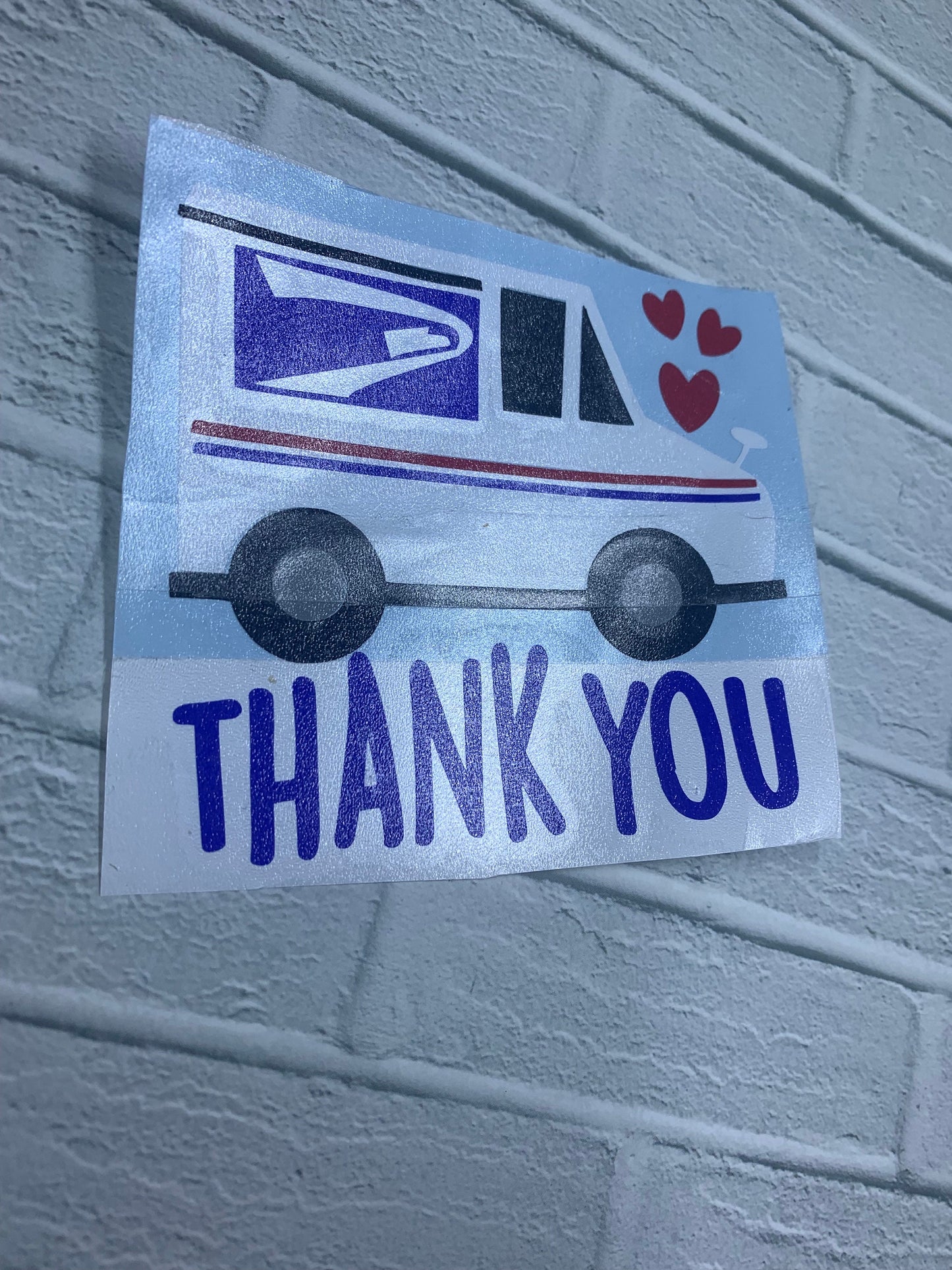Mailbox thank you decal Mailbox vinyl decal⎮Mail truck decal ⎮