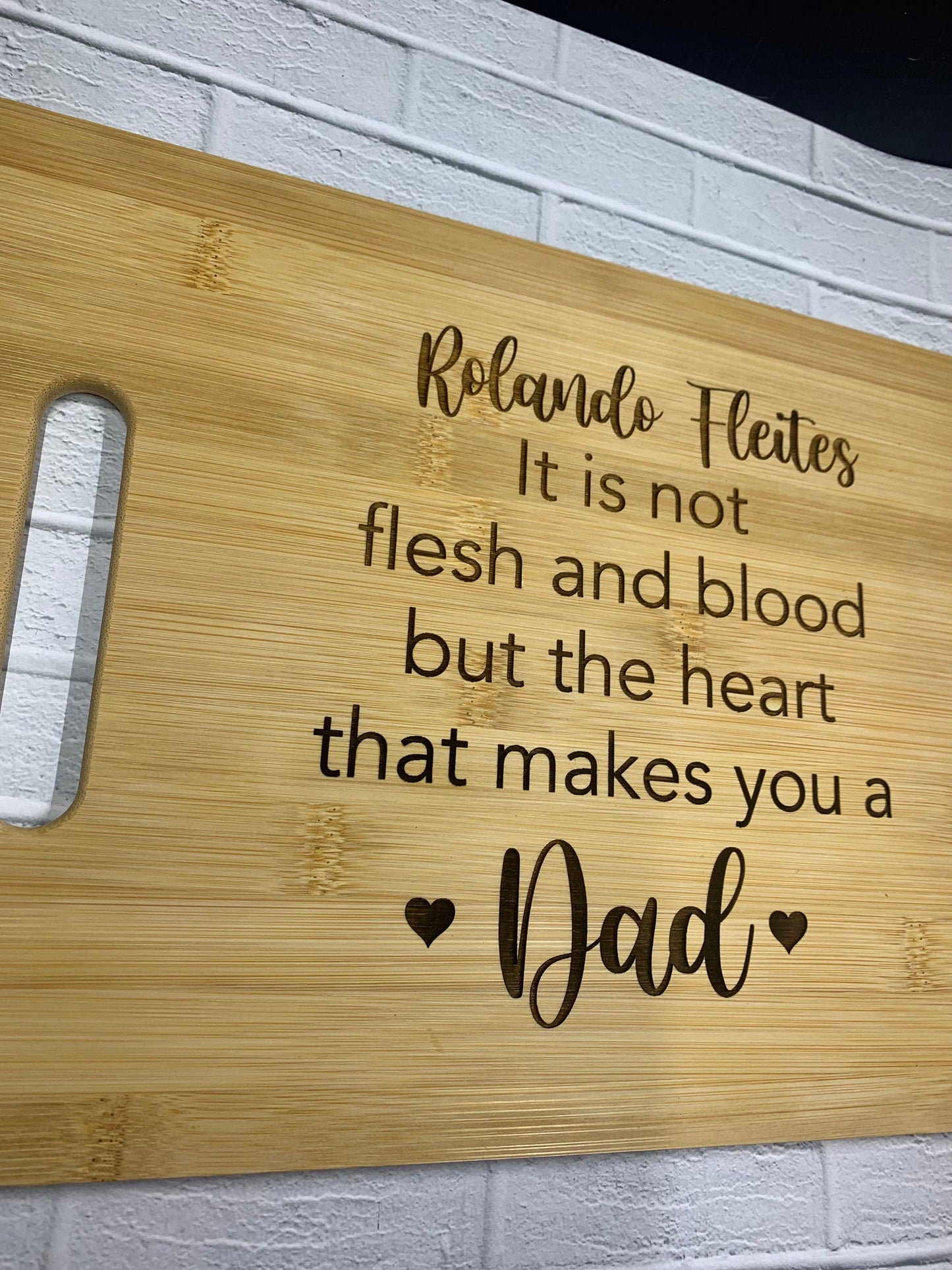 Personalized cutting board ⎮ engraved cutting board ⎮ Personalized gifts ⎮ Gifts for stepdad ⎮ Dad Gifts ⎮