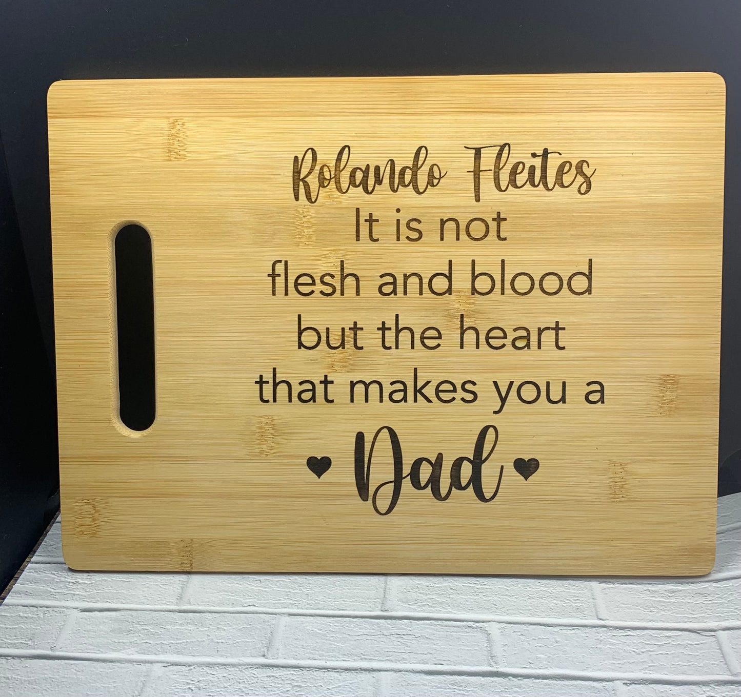 Personalized cutting board ⎮ engraved cutting board ⎮ Personalized gifts ⎮ Gifts for stepdad ⎮ Dad Gifts ⎮