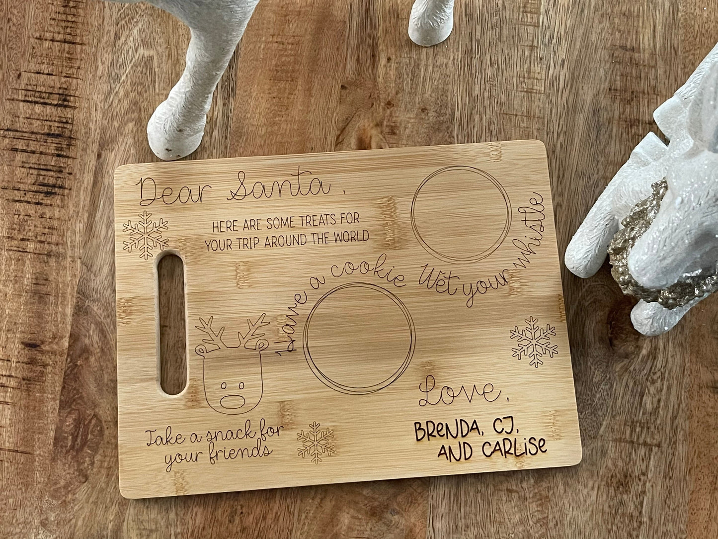 Santa tray| Cookies for Santa tray | Personalized Santa tray for kids