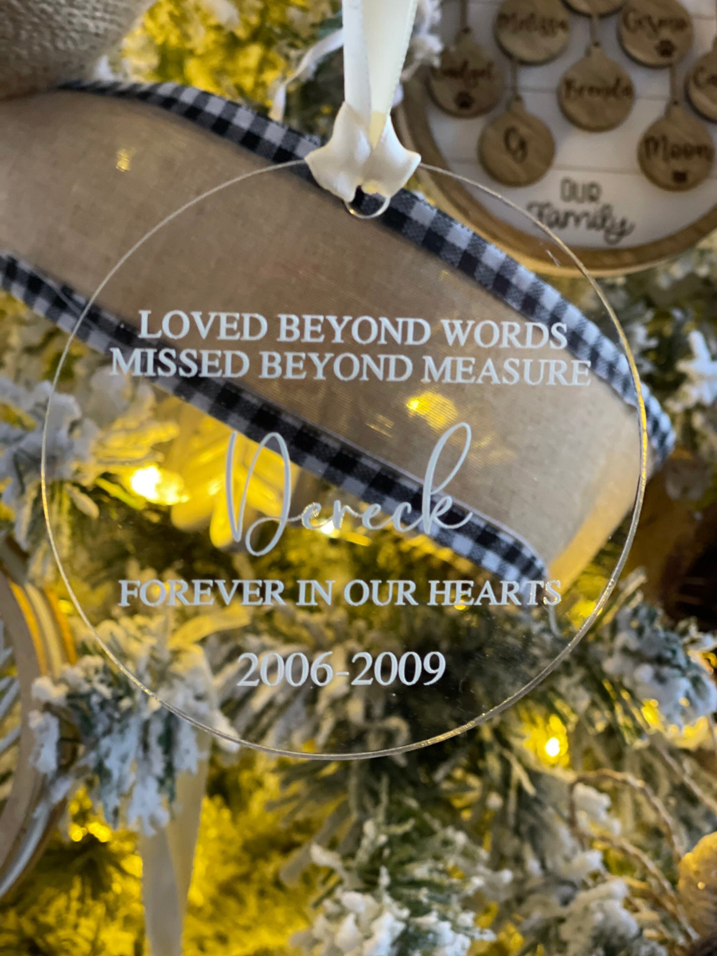 Memorial Christmas ornament | In Memory of Ornament