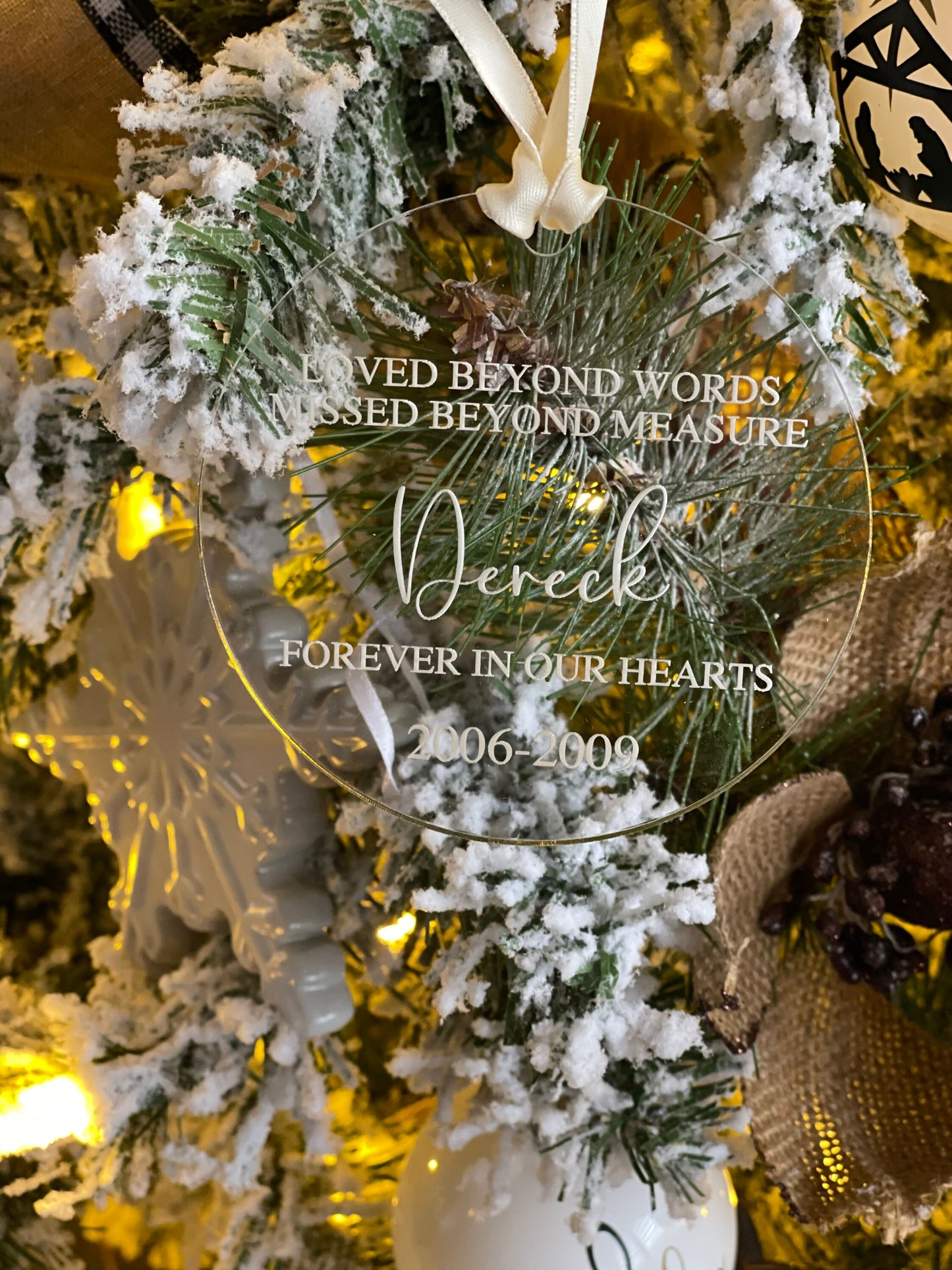 Memorial Christmas ornament | In Memory of Ornament