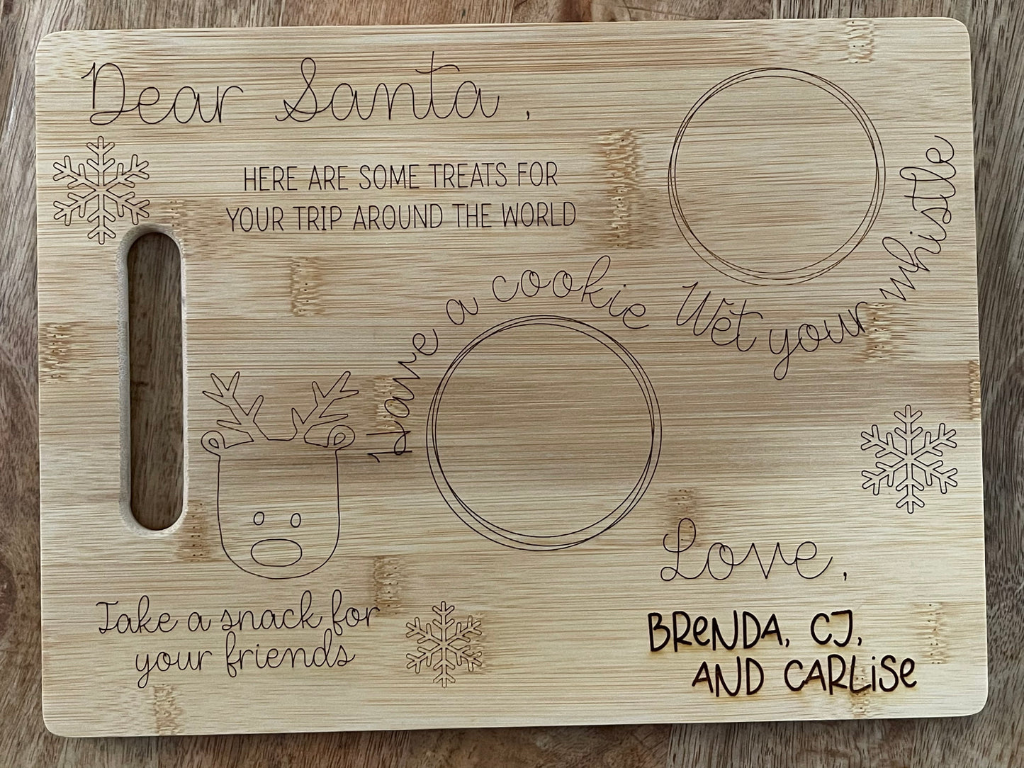 Santa tray| Cookies for Santa tray | Personalized Santa tray for kids