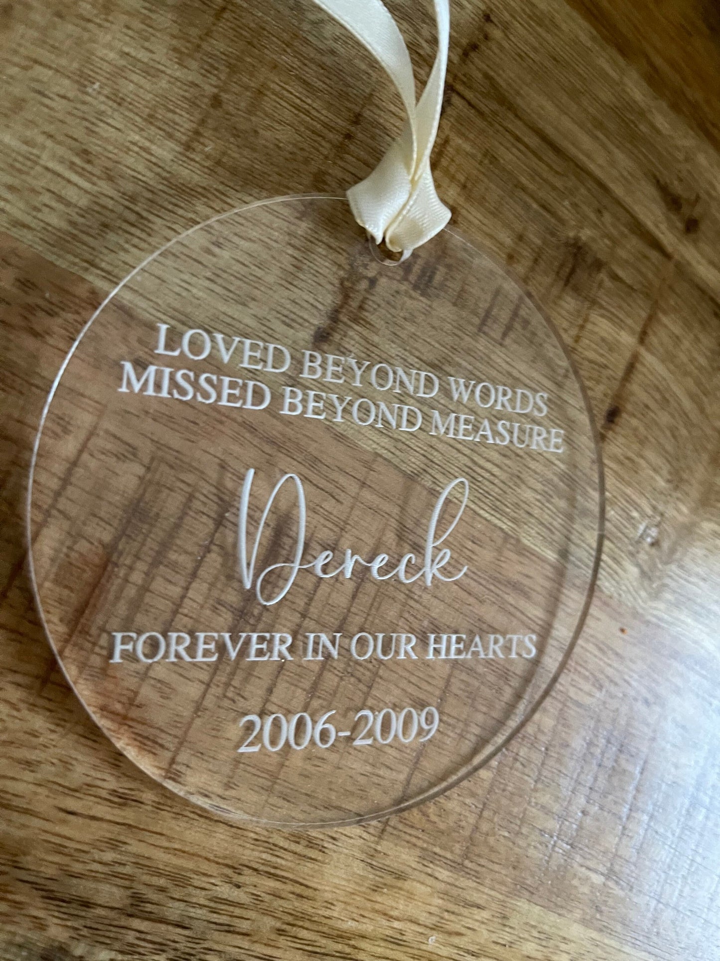 Memorial Christmas ornament | In Memory of Ornament