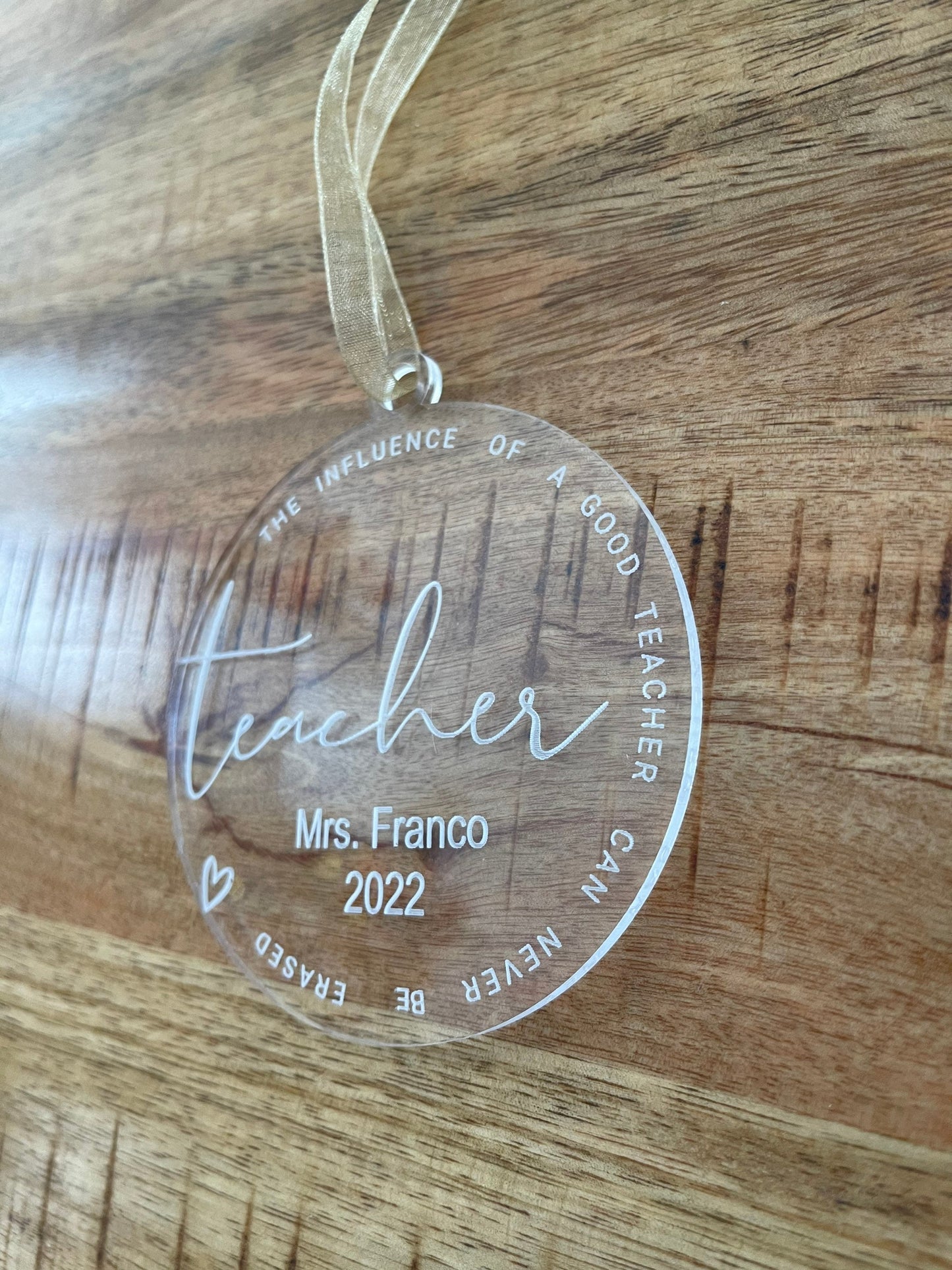 Teacher Thank You gift • teacher appreciation • Teacher Christmas Gift • Teacher Ornament