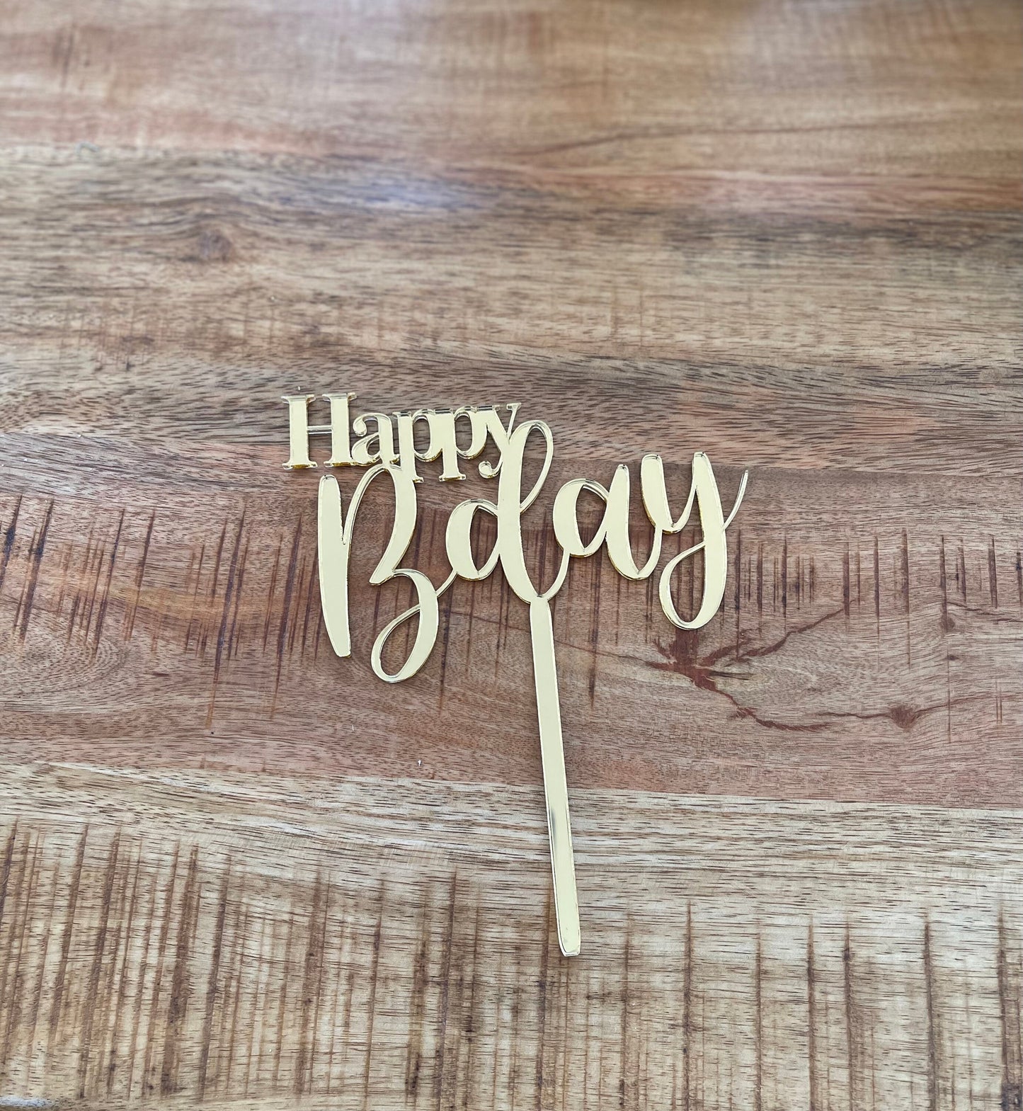 Happy birthday cake topper • Acrylic cake topper