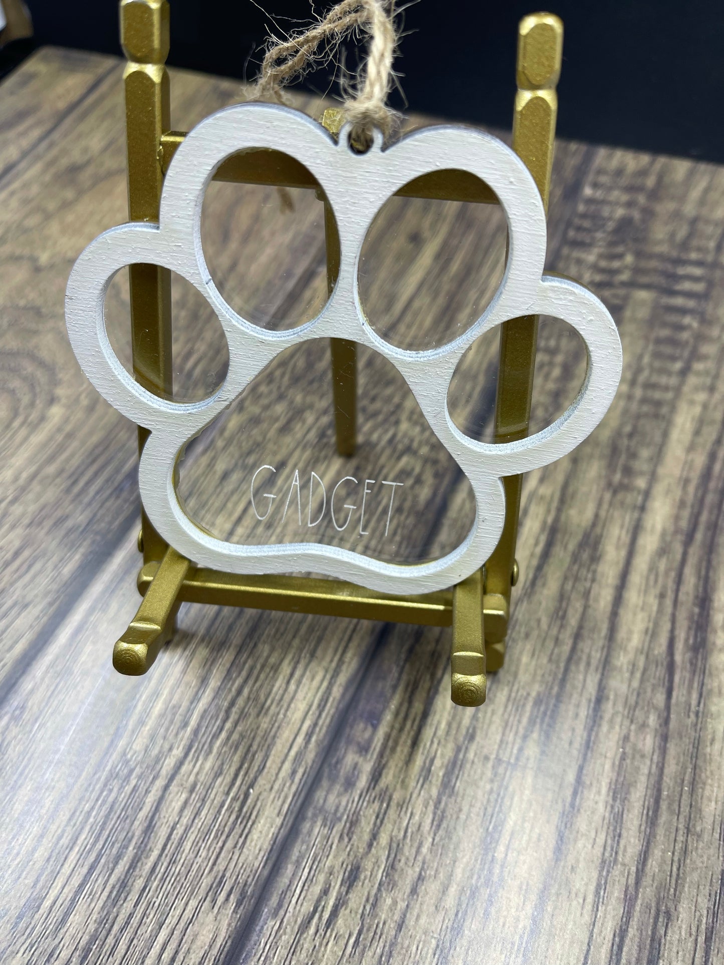 Pet Personalized Christmas Ornament | Custom pet ornament | Personalized acrylic ornament | Pet footprint ornament