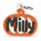 Personalized Pumpkin Pet Tag, 3D Printed Dog Name Tag, Fall Dog Collar Accessory, Halloween Pet ID Tag