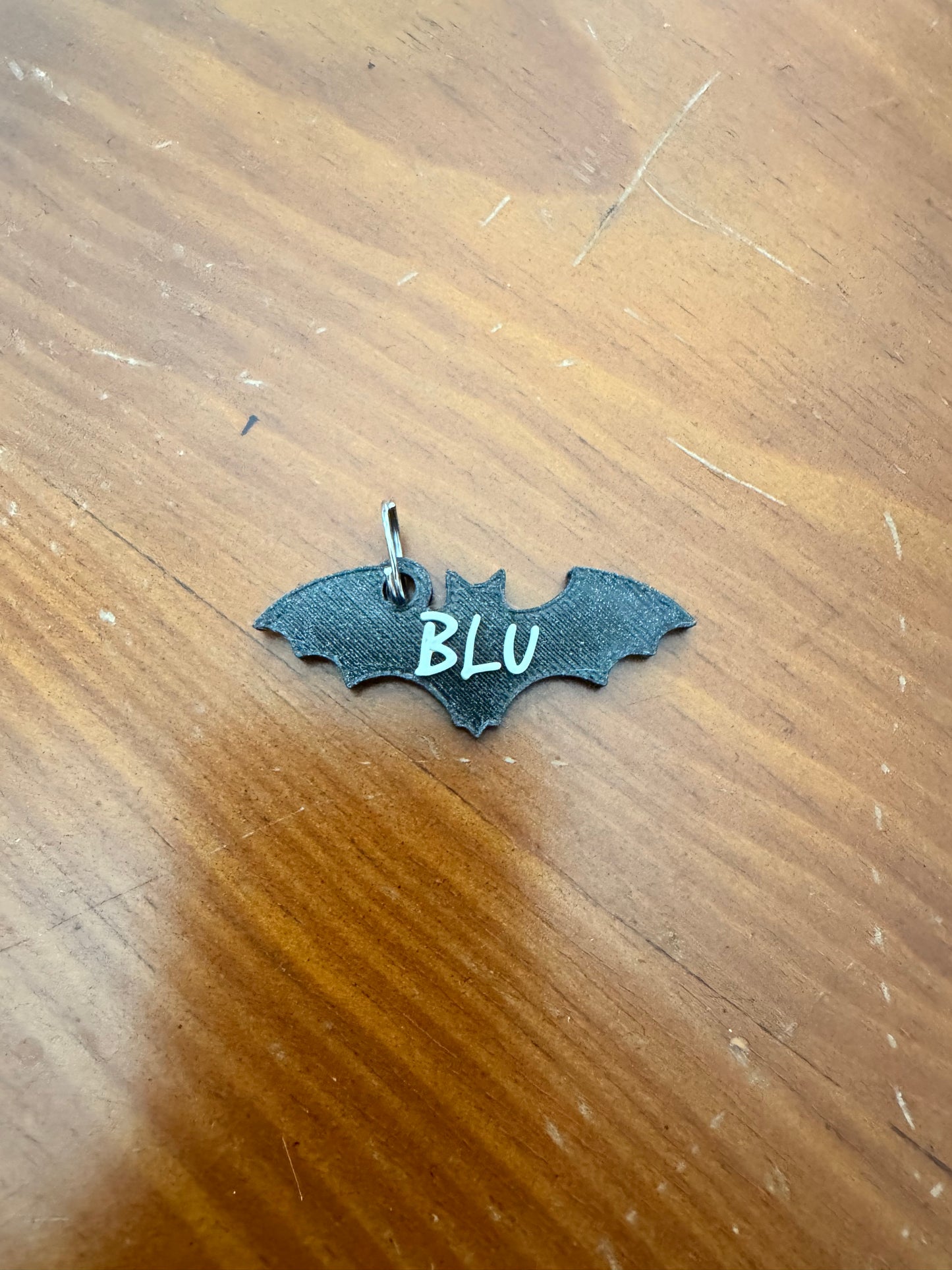 Personalized Bat Pet Tag, 3D Printed Dog Name Tag, Fall Dog Collar Accessory, Halloween Pet ID Tag