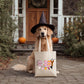 Personalized Halloween Tote bag, Trick or Treat Candy Bag,