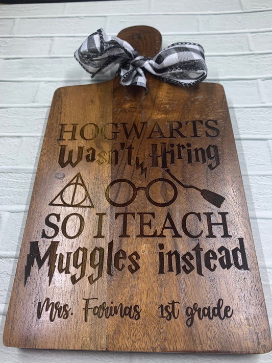 Mini Personalized Cheese Board, Harry Potter Teacher Gifts, Teacher appreciation