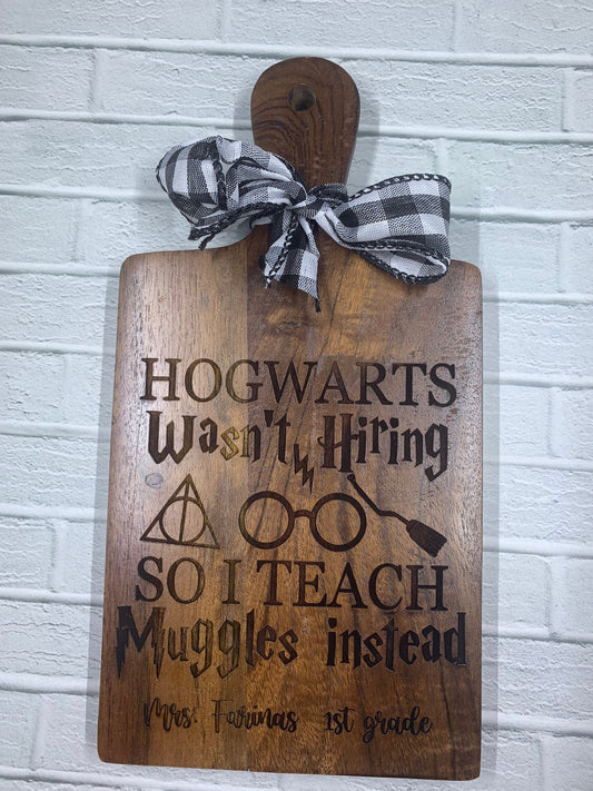 Mini Personalized Cheese Board, Harry Potter Teacher Gifts, Teacher appreciation