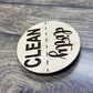 Dishwasher magnet - Clean Dirty magnet - Kitchen magnet - Engraved dishwasher magnet