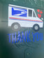 Mailbox thank you decal  Mailbox vinyl decal⎮Mail truck decal ⎮