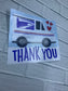Mailbox thank you decal  Mailbox vinyl decal⎮Mail truck decal ⎮