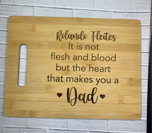 Personalized cutting board ⎮ engraved cutting board ⎮ Personalized gifts ⎮ Gifts for stepdad ⎮ Dad Gifts ⎮