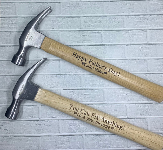 Personalized hammer, engraved hammer, Gift for dad, Custom hammer, Gifts for men, Gifts for builders