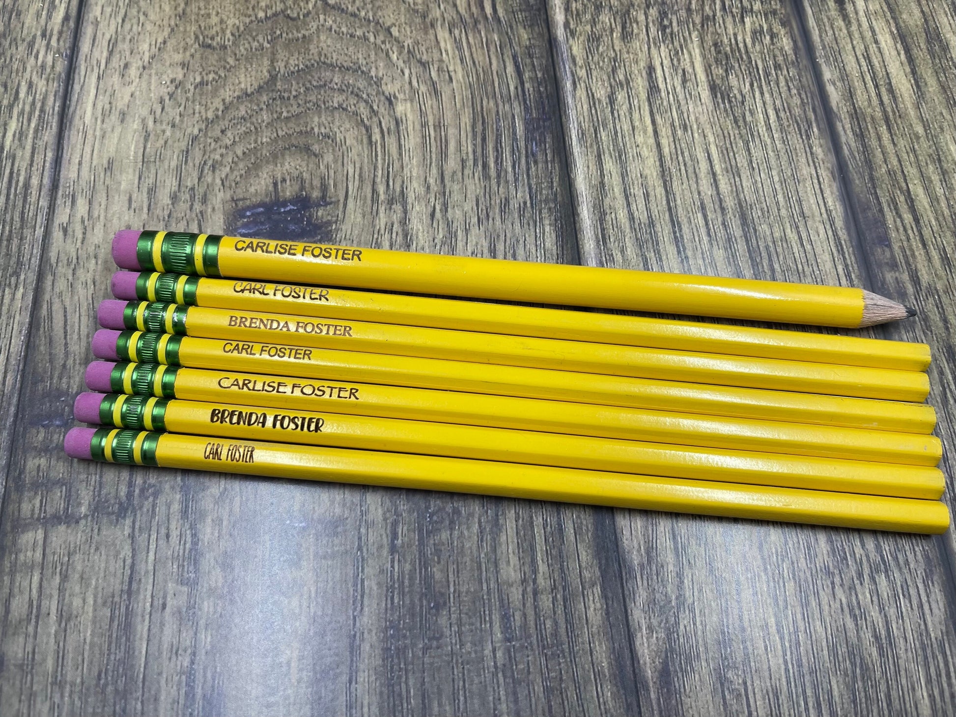 Personalized #2 pencils, Noir pencils, Ticonderoga engraved pencils, P –  Pretty Palms