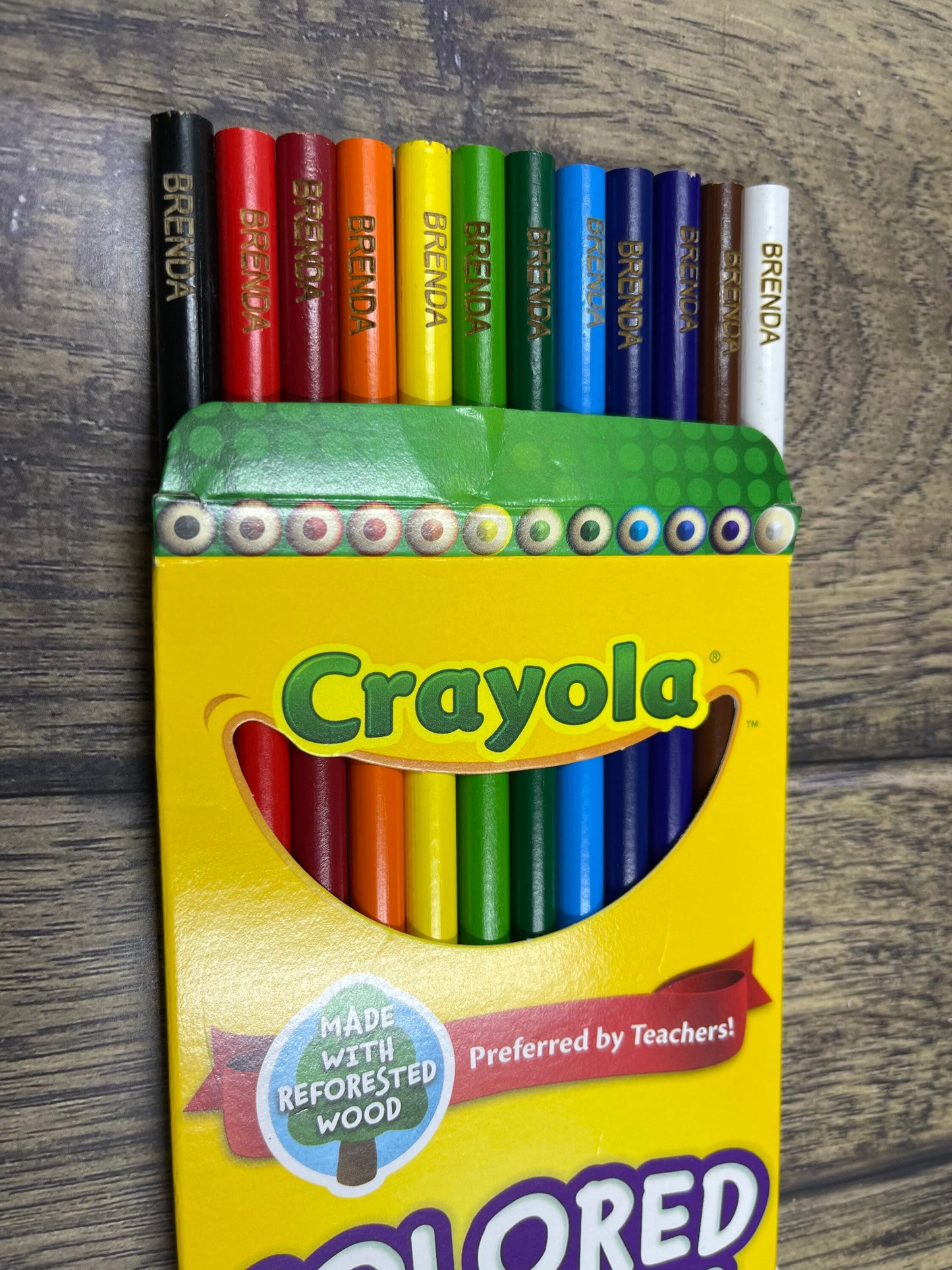 Personalized Crayola color pencils | School Supplies| Stocking stuffer | Set of 12