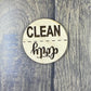 Dishwasher magnet - Clean Dirty magnet - Kitchen magnet - Engraved dishwasher magnet