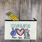 Unicorn Personalized Pencil Pouch, pencil pouch, Pencil Pouch, Make up bag, Canvas bag, Pencil Case