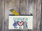 Unicorn Personalized Pencil Pouch, pencil pouch, Pencil Pouch, Make up bag, Canvas bag, Pencil Case