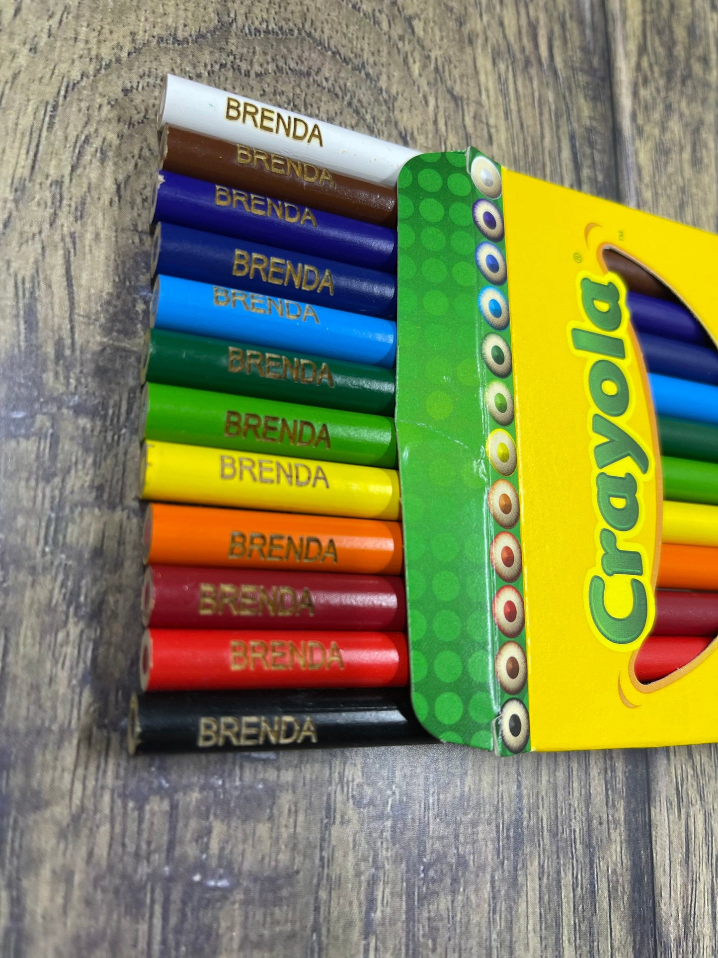 Personalized Crayola color pencils | School Supplies| Stocking stuffer | Set of 12