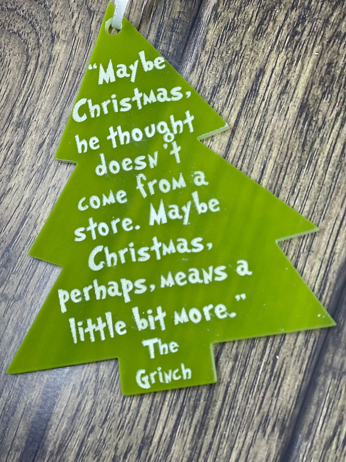 Grinch Christmas ornament | Grinch | Acrylic grinch ornament