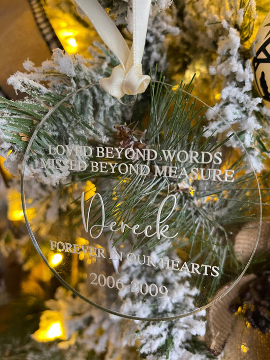 Memorial Christmas ornament | In Memory of Ornament