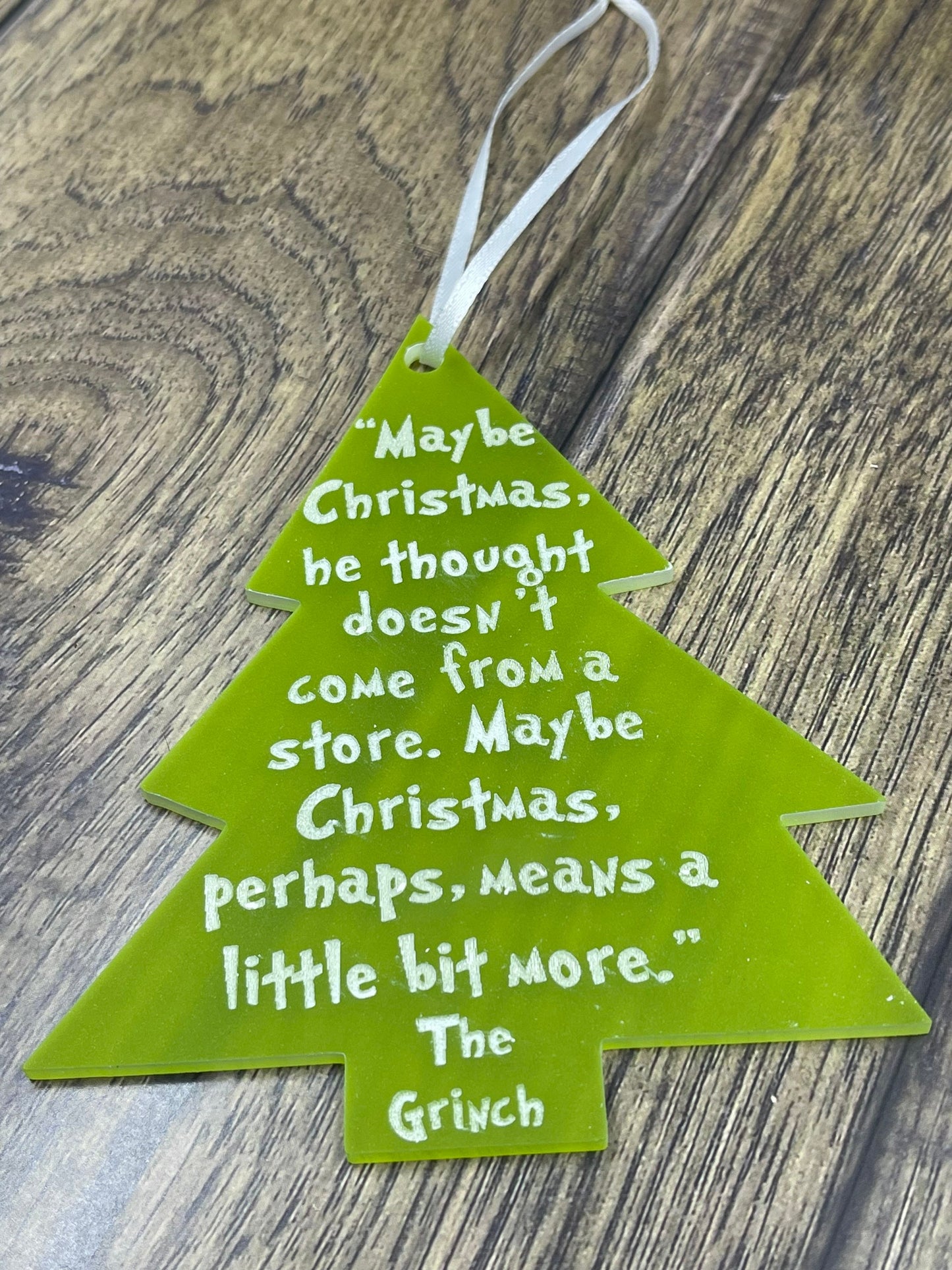 Grinch Christmas ornament | Grinch | Acrylic grinch ornament