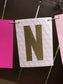 Galentines Day Banner, Ombré Banner, Girls before bros, Valentine’s Day party, Galentines day party