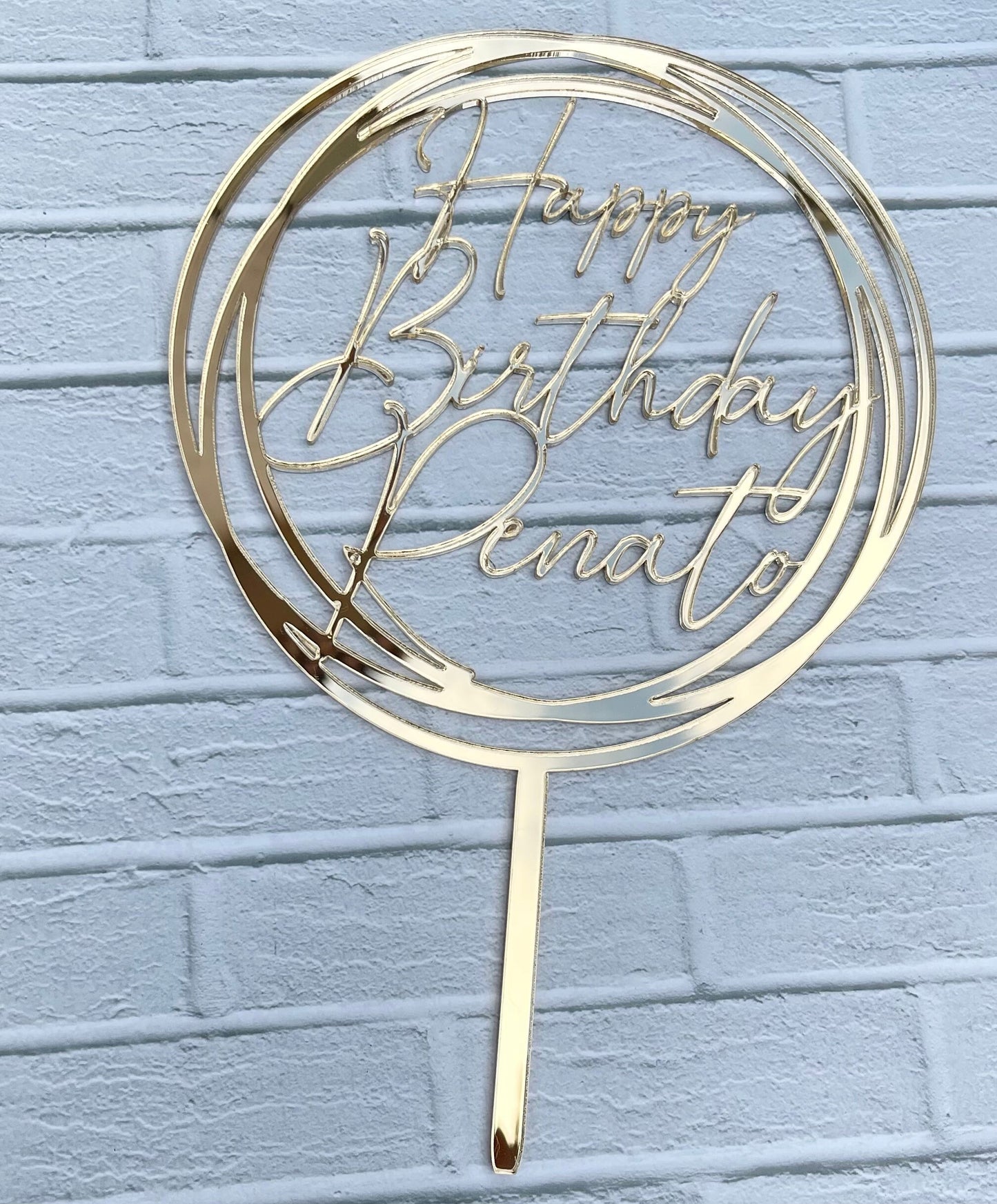 Personalized Cake topper • Age cake charm • 30th birthday • Modern Cake Topper • Acrylic cake decor