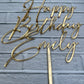 Happy birthday cake topper • Personalized Cake Topper • Acrylic cake topper