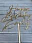 Happy birthday cake topper • Personalized Cake Topper • Acrylic cake topper