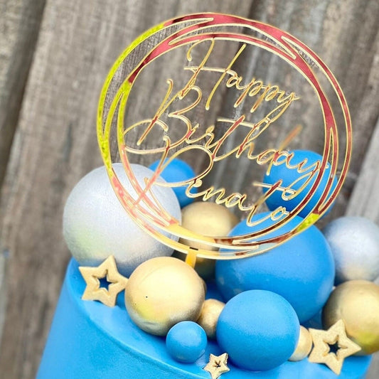 Personalized Cake topper • Age cake charm • 30th birthday • Modern Cake Topper • Acrylic cake decor