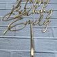 Happy birthday cake topper • Personalized Cake Topper • Acrylic cake topper