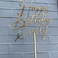 Happy birthday cake topper • Personalized Cake Topper • Acrylic cake topper