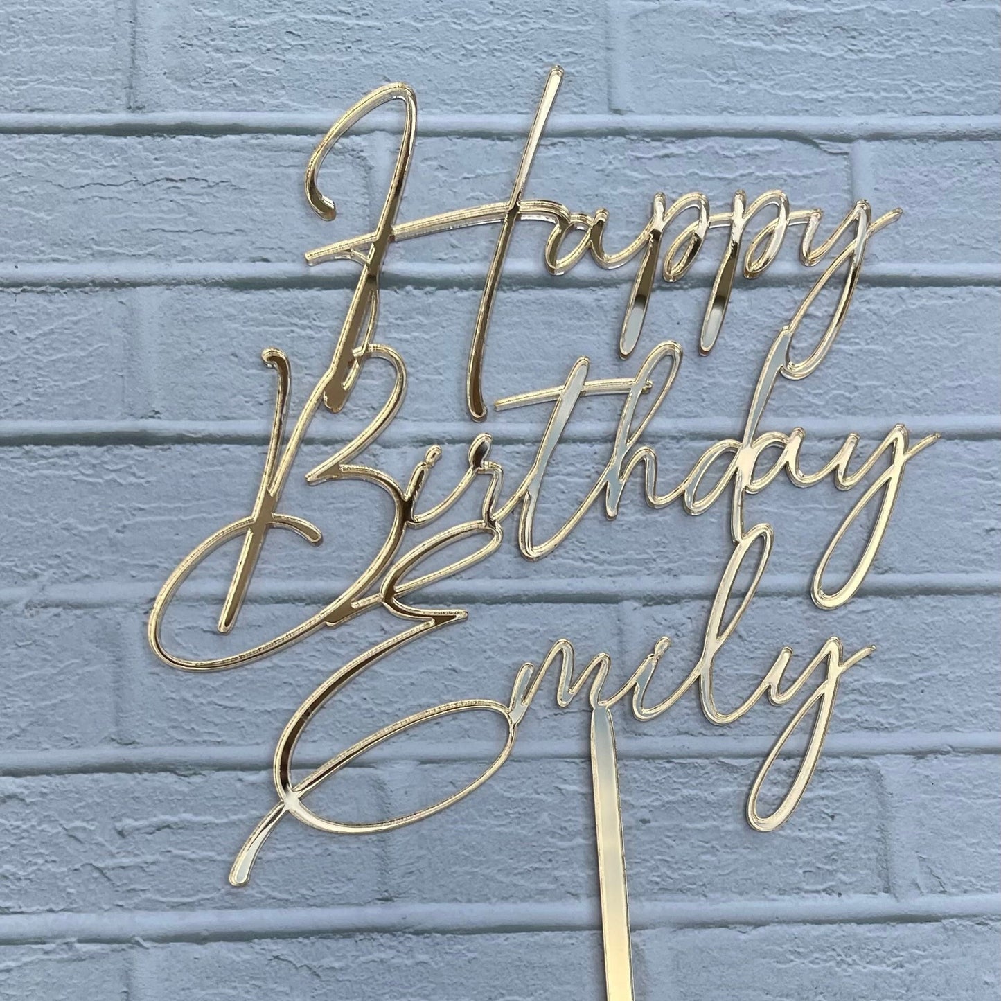 Happy birthday cake topper • Personalized Cake Topper • Acrylic cake topper