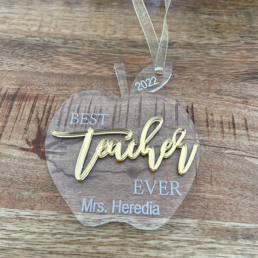 Teacher Thank You gift • teacher appreciation • Teacher Christmas Gift • Teacher Ornament
