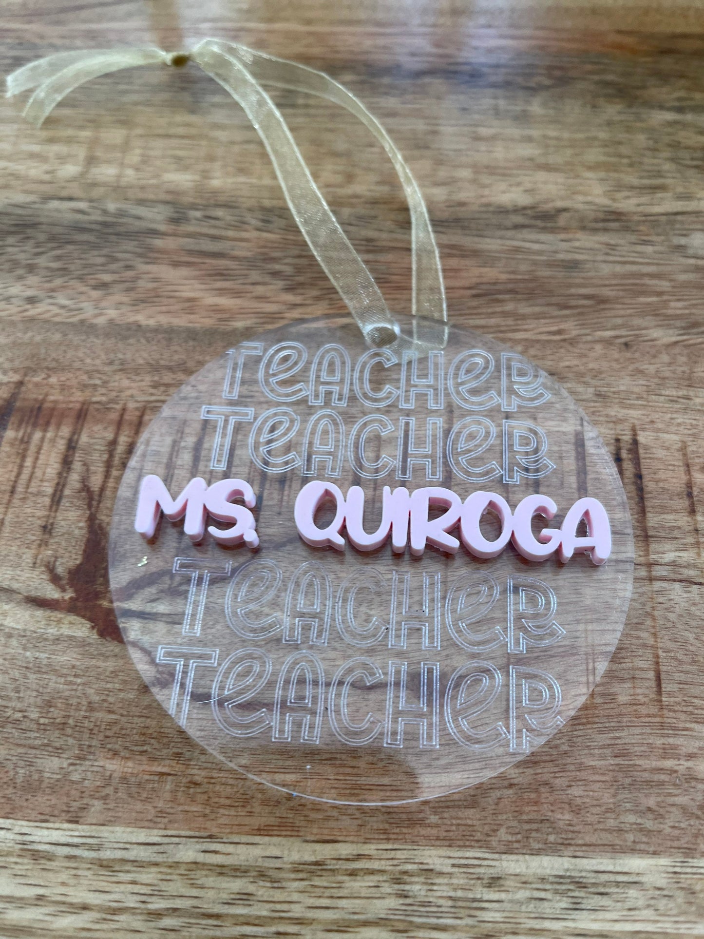 Teacher Thank You gift • teacher appreciation • Teacher Christmas Gift • Teacher Ornament