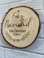 Family Christmas Ornament, Personalized ornament, Wedding favor Rustic Ornament, Wood slice ornament, Feliz Navidad ornament,