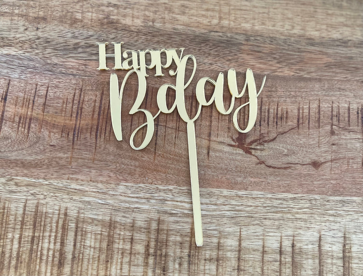 Happy birthday cake topper • Acrylic cake topper